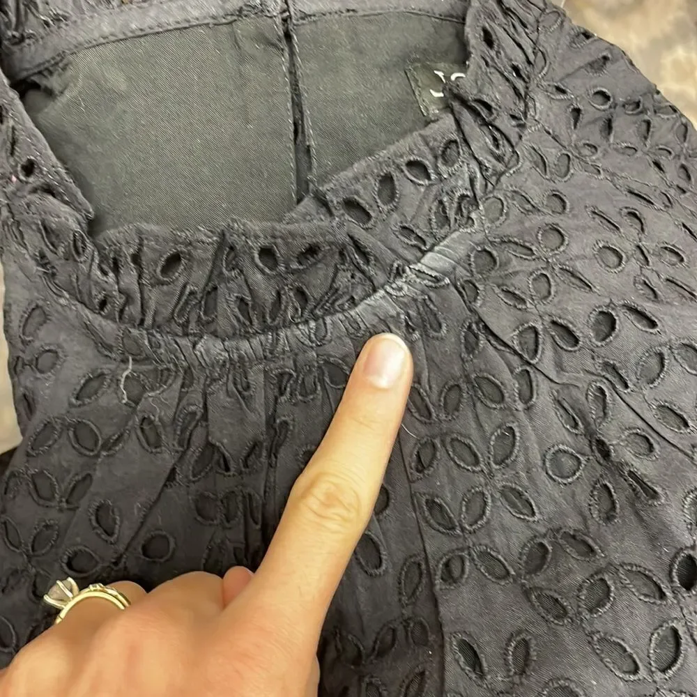 J. Crew Smocked puff-sleeve top in eyelet*